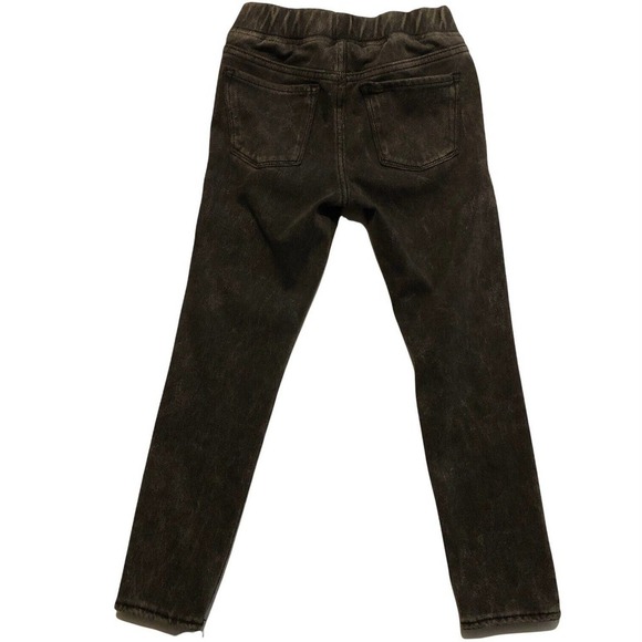 Gap Denim Girl Stretch Jegging SZ 8 Regular Black DistressWash Pull On Easy Off - Picture 4 of 9